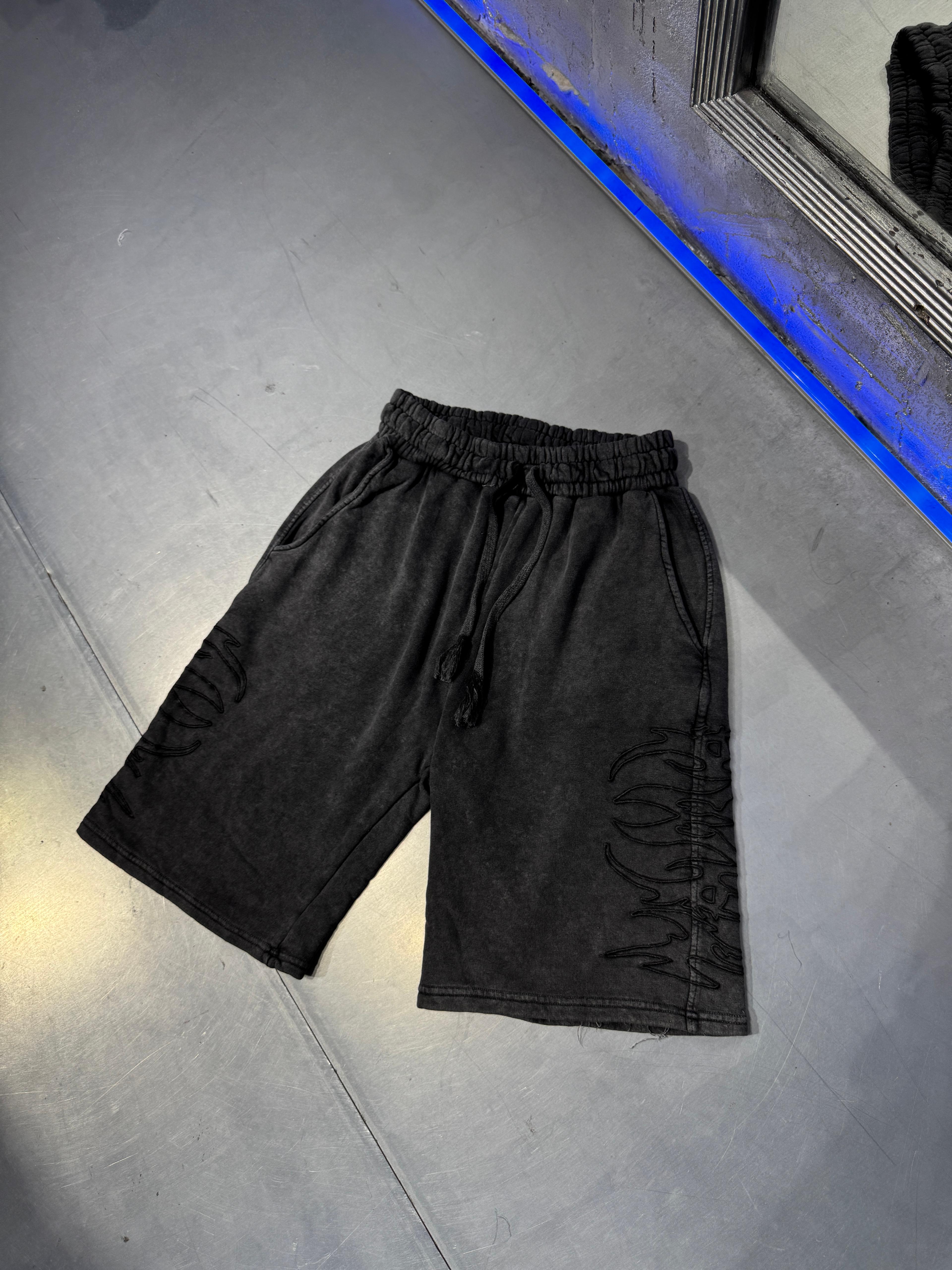 Shadowburn 3 İplik Acid Wash Şort