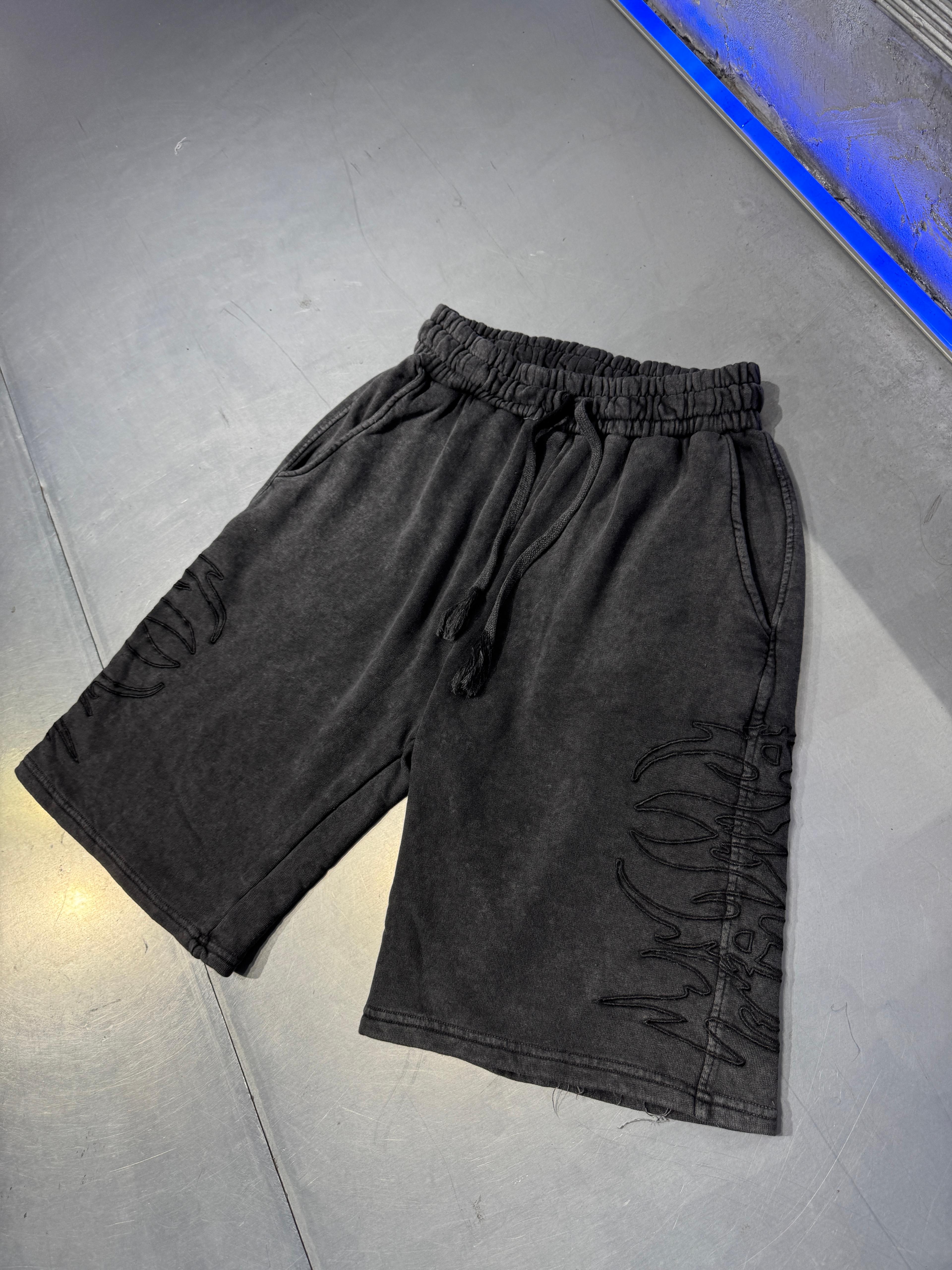 Shadowburn 3 İplik Acid Wash Şort