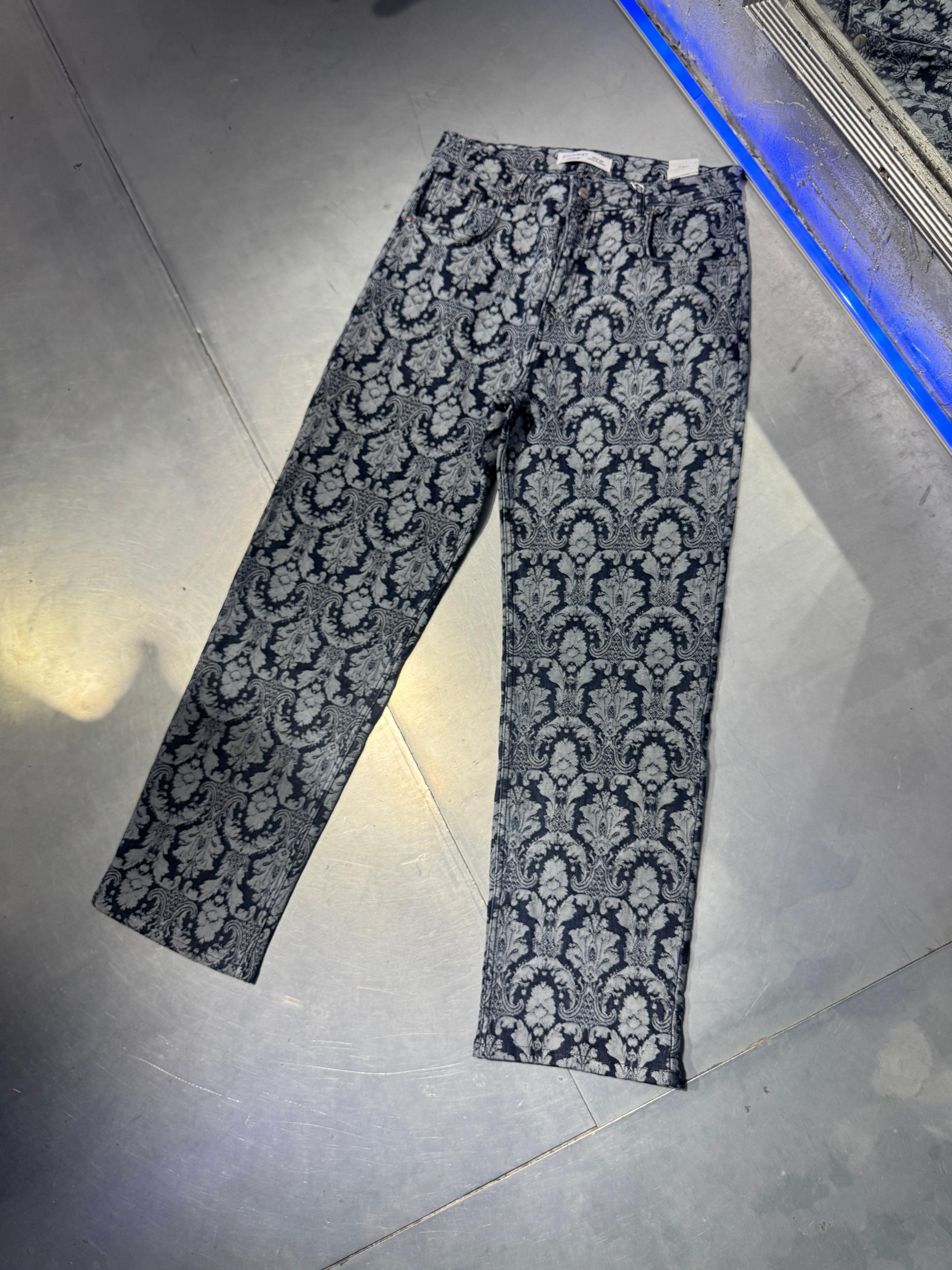 Jacquard Baggy Jean Navy Blue – Limited Edition