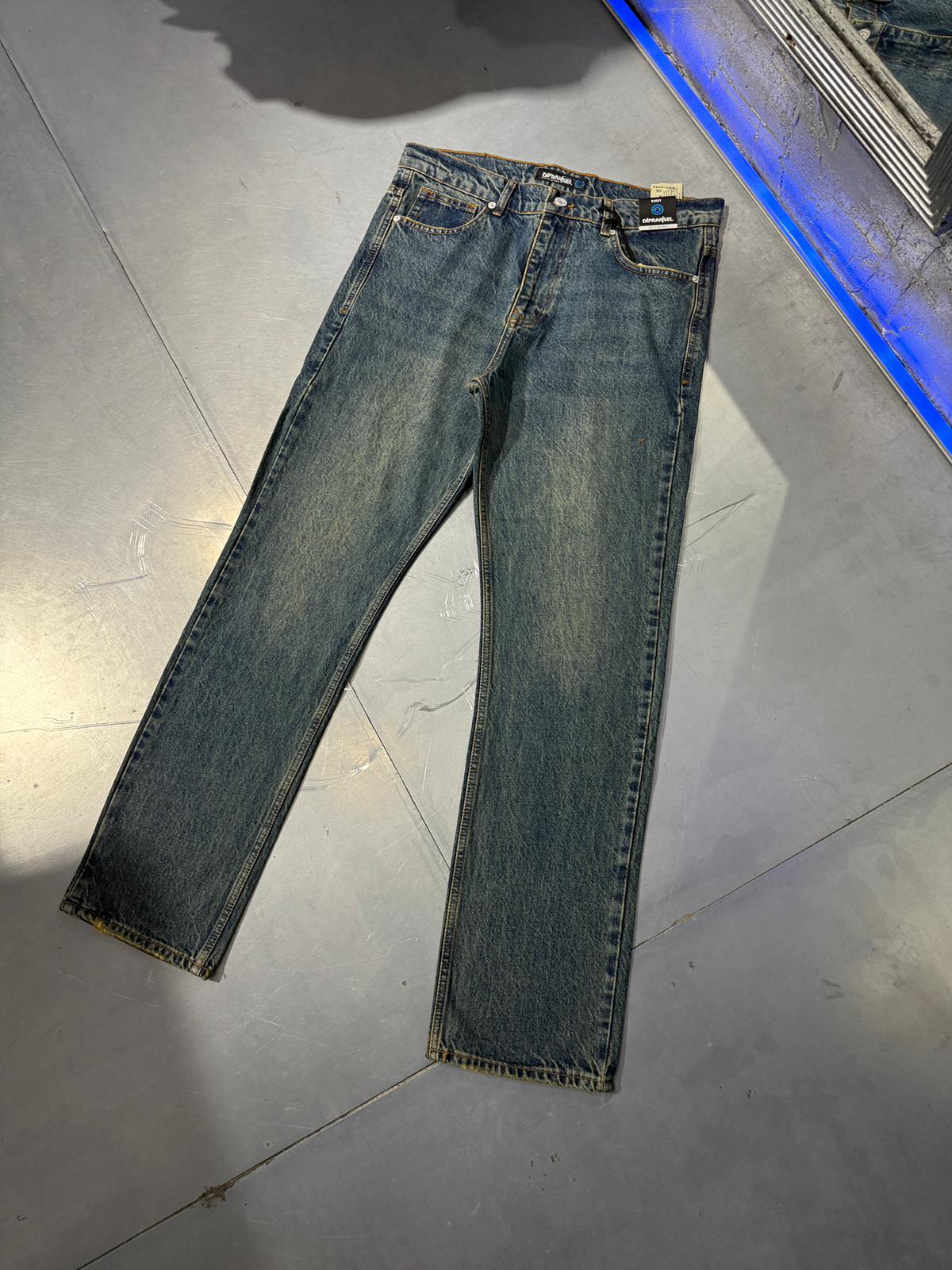 Long Loose Fit Eskitme Mavi