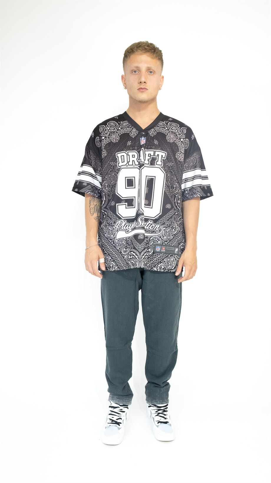 Oversize Draft 90 Jersey - SİYAH