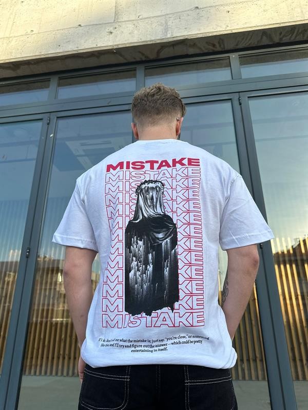Mistake Oversize T-shirt - BEYAZ