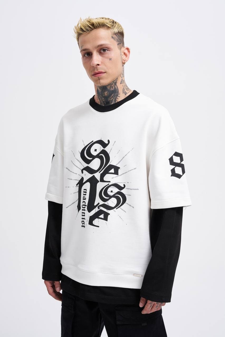 Oversize Sense 98 Baskı Detaylı Sweatshirt