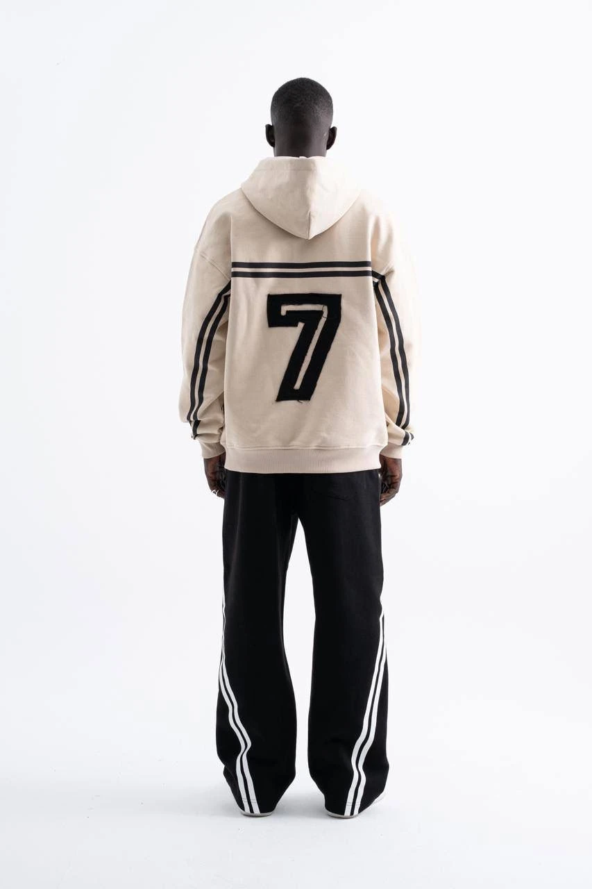 Social Mode Printed Zip Hoodie