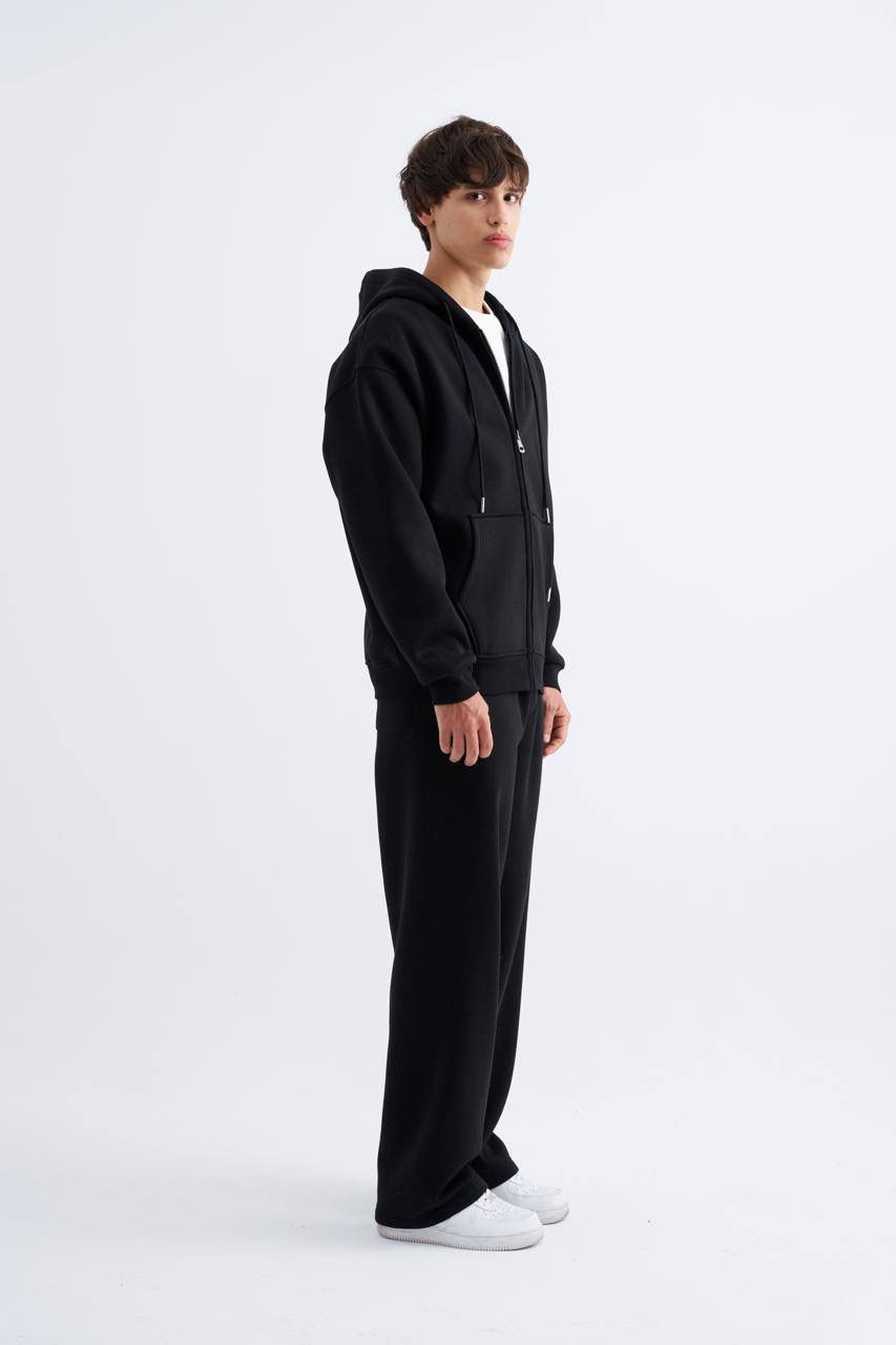 Oversize Basic Zip Hoodie