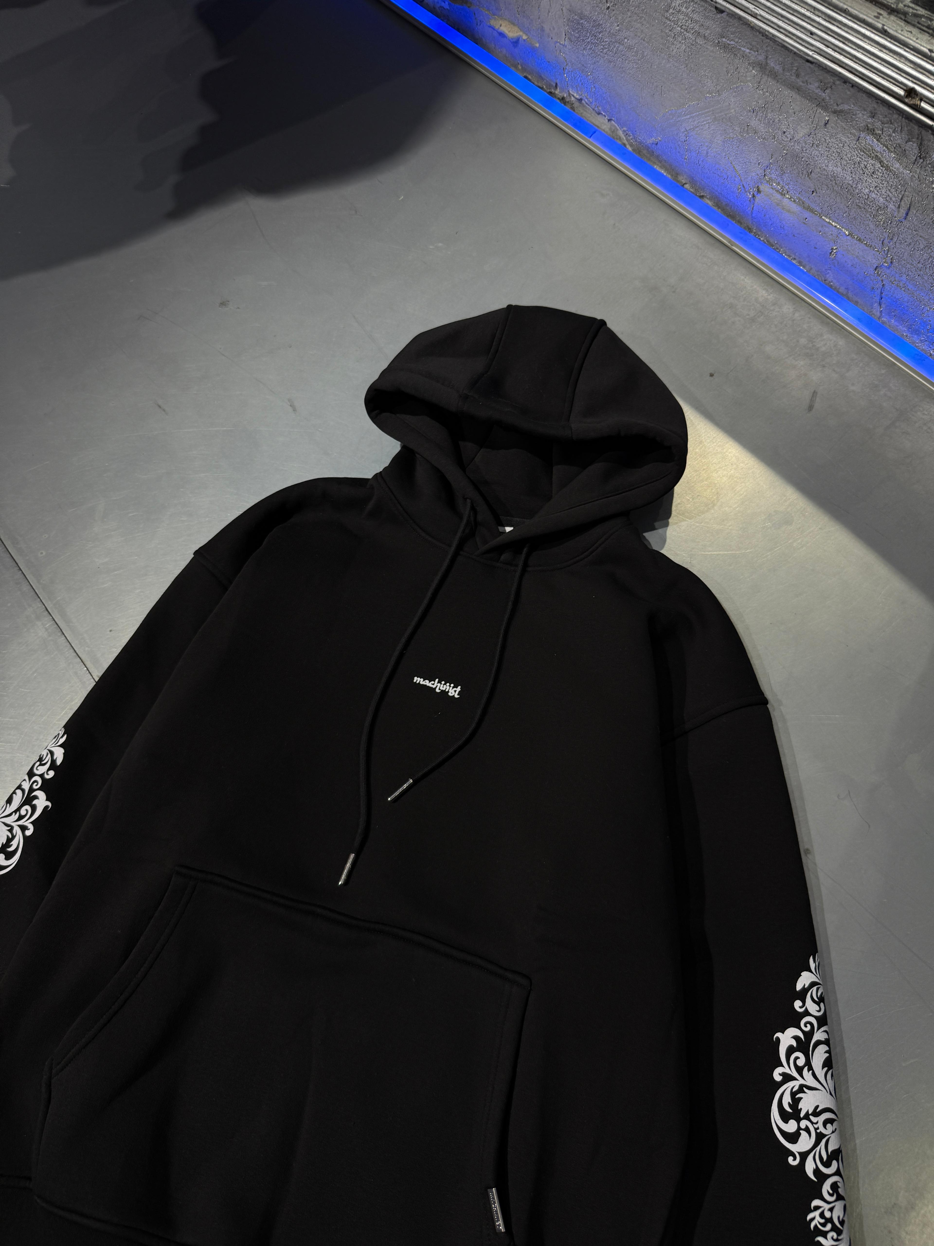 Ethnic Printed Hoodie Şardonlu