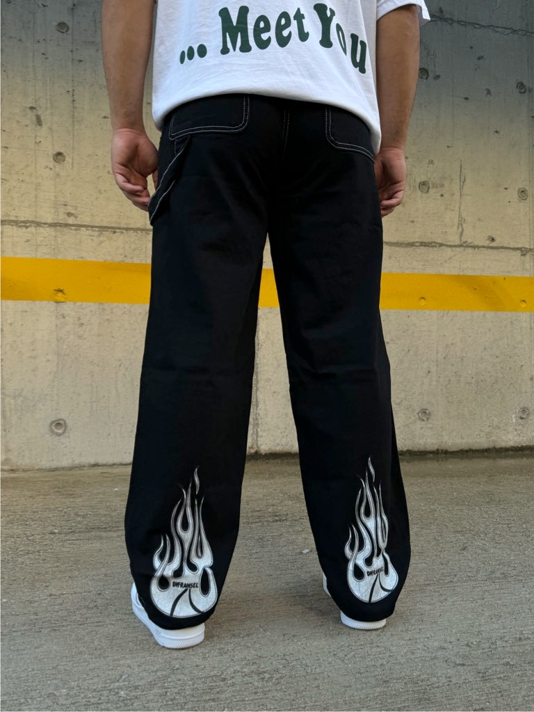 Df Flame Detay Baggy Pants