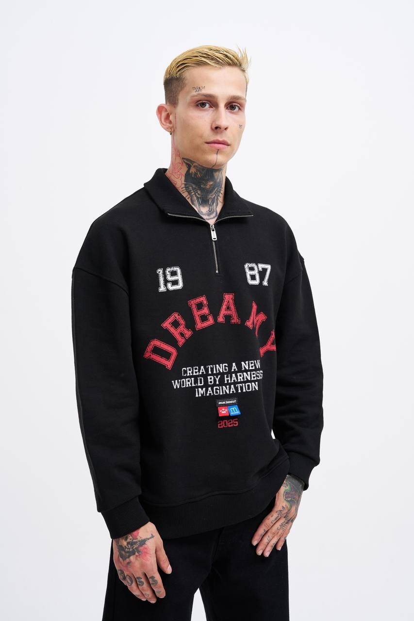 Dreamy 1987 Yarım Fermuarlı Sweatshirt