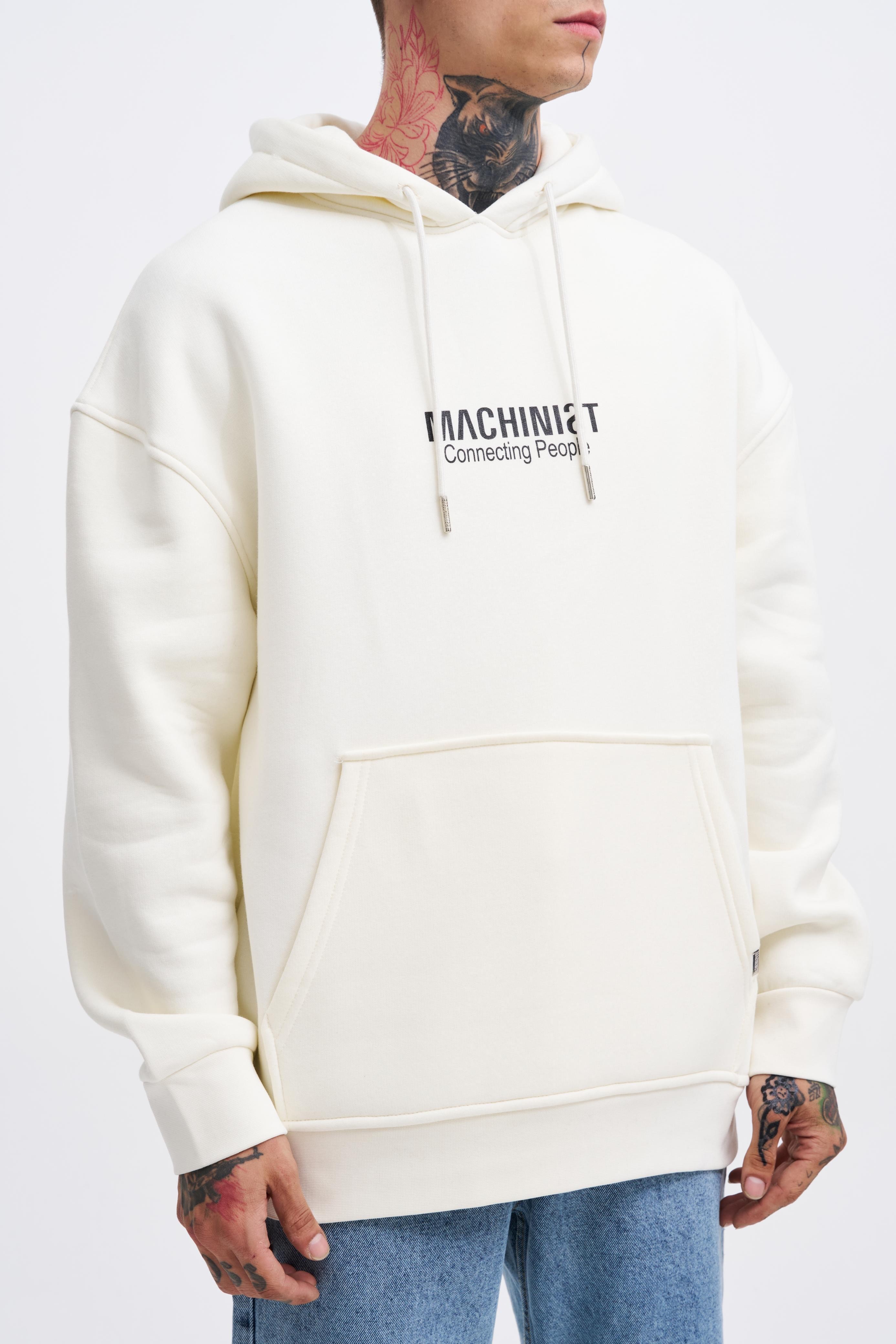 Connecting People Oversize Şardonlu Hoodie