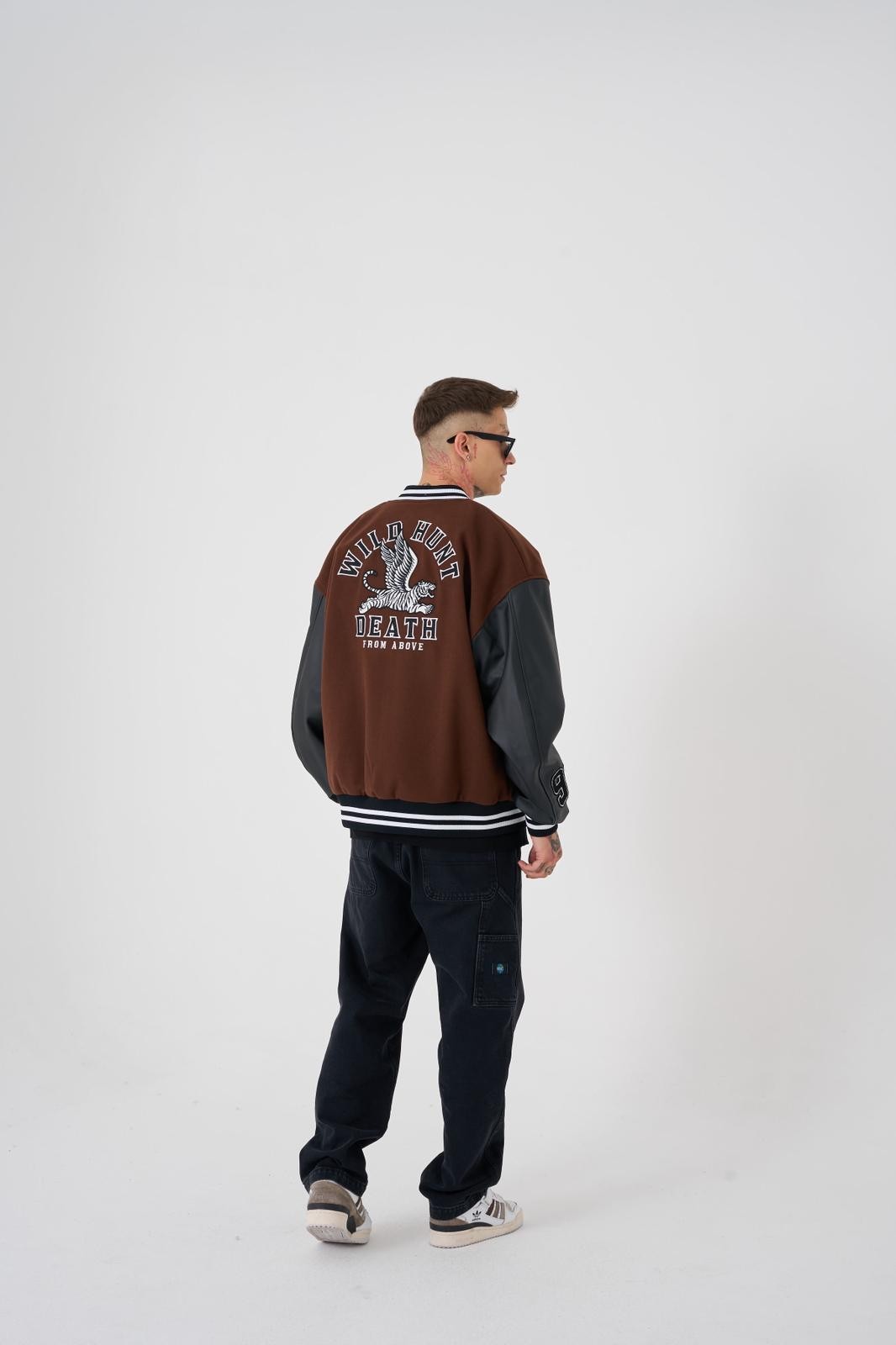 OVERSIZE WILD HUNT EMBROIDERY BOMBER JACKET