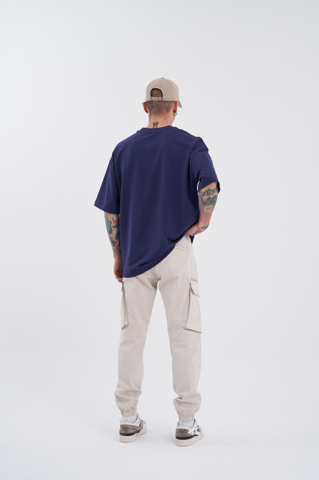 Relaxed Fit Cargo Jogger - Ecru