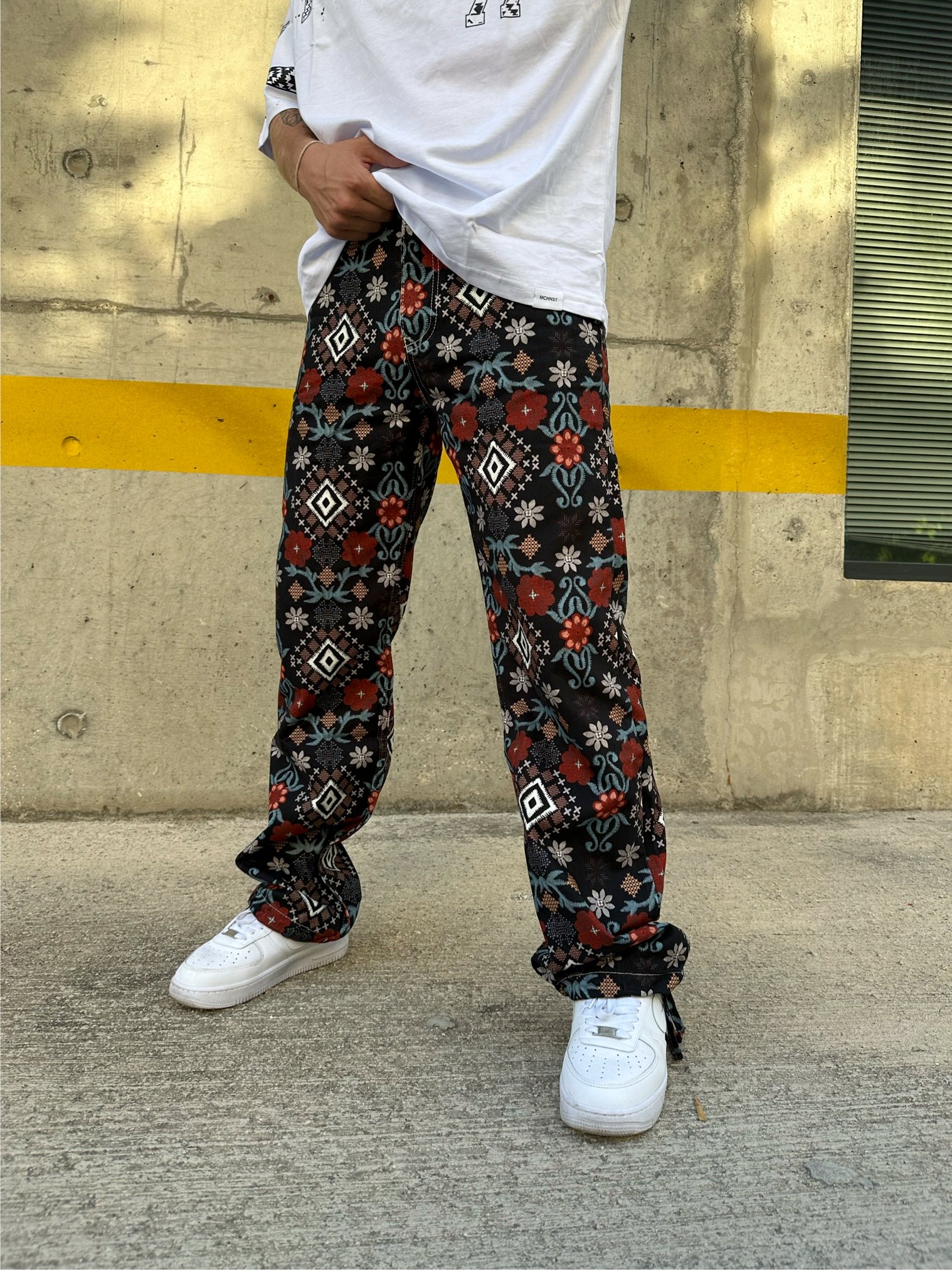 Baggy Nirvana Printed Pants