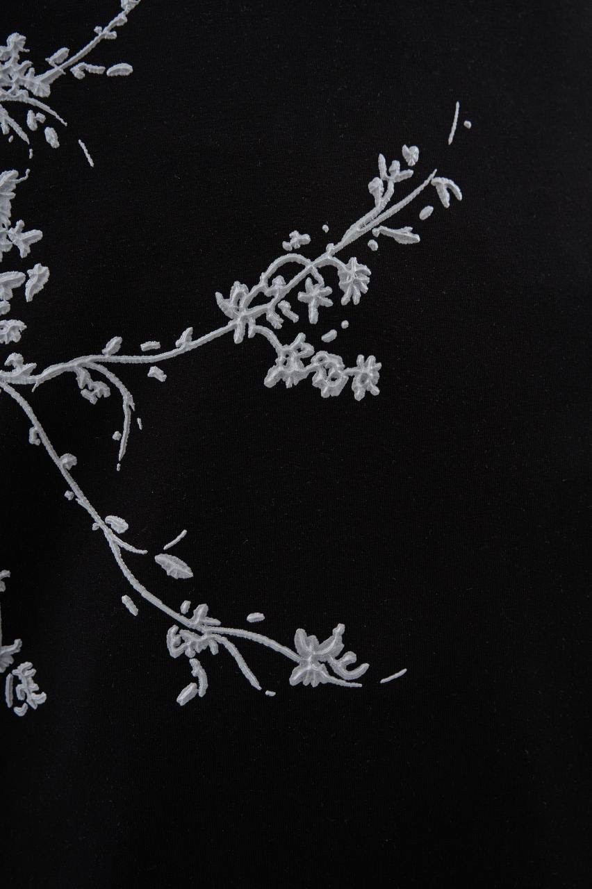 Floral 3d Printed Oversize T-Shirt