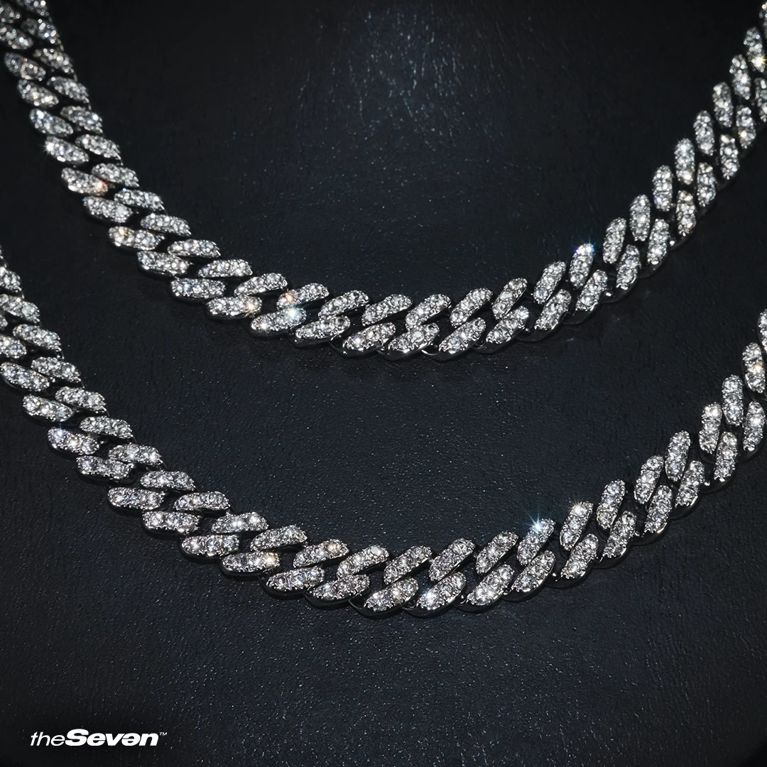 Iced Out 10mm 50cm Cuban Chain Kolye