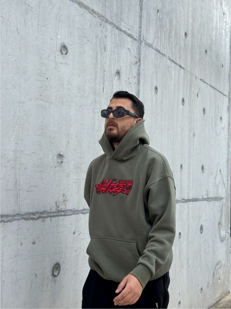 Mhl Studio Old School Minimal Nakışlı Şardonlu Hoodie