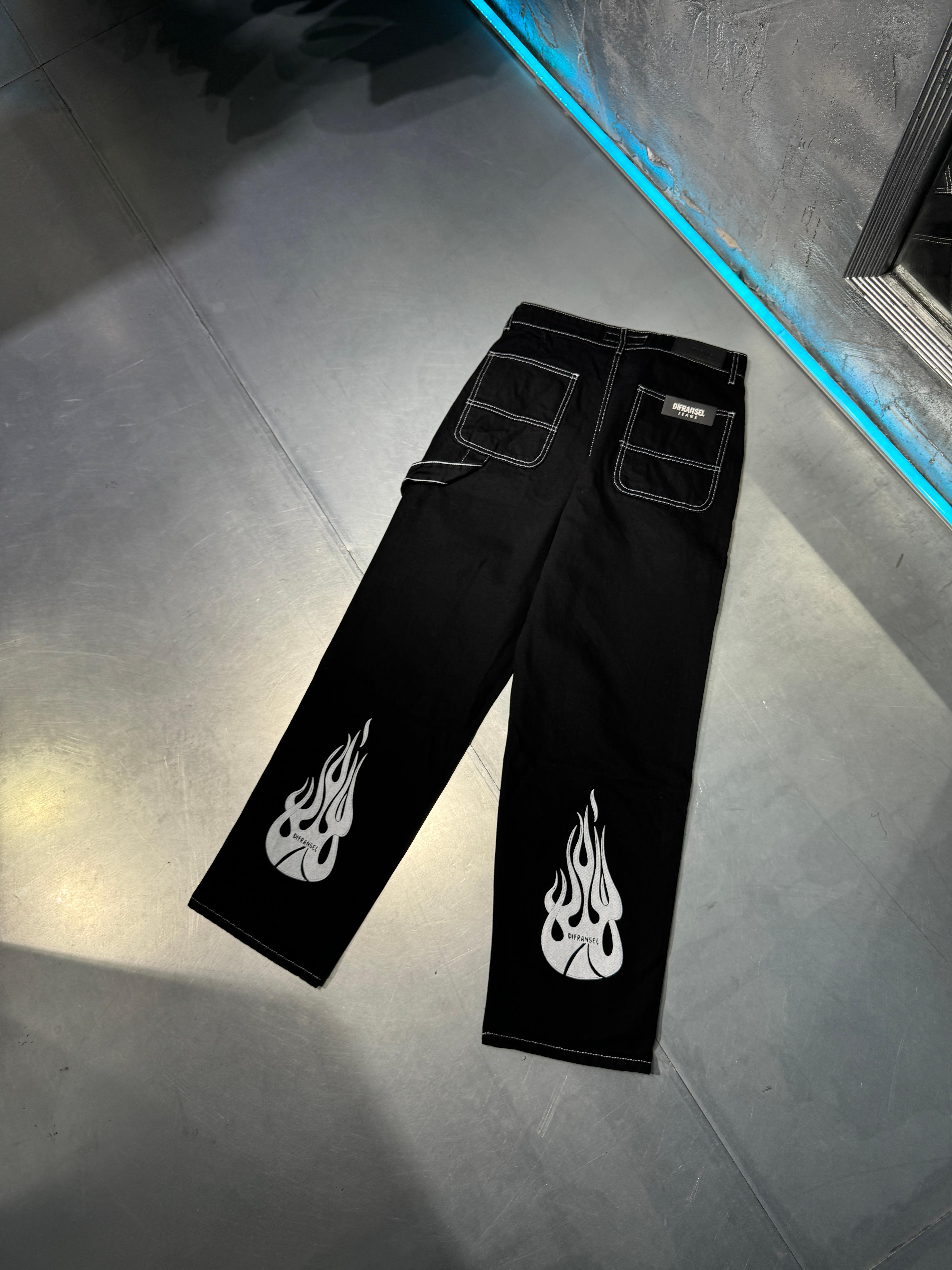 Df Flame Detay Baggy Pants