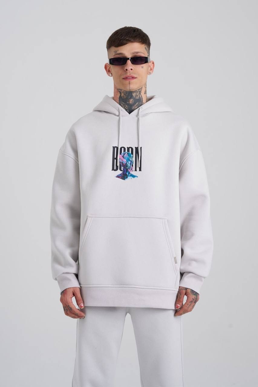Born Flowers Şardonlu Hoodie