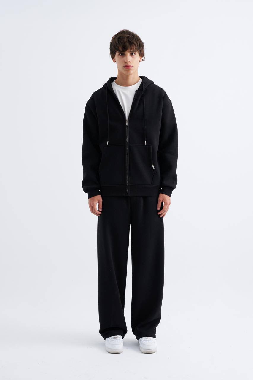 Oversize Basic Zip Hoodie