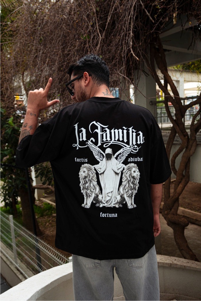 La Familia Oversize T-Shirt - Siyah