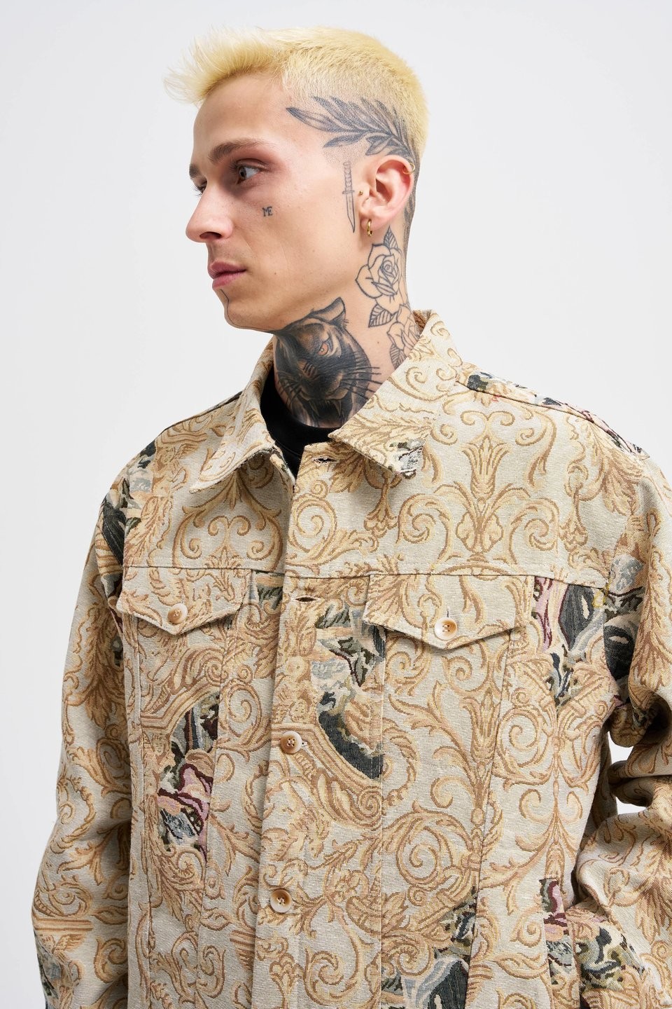 Vintage Baroque Patterned Premium Jacket