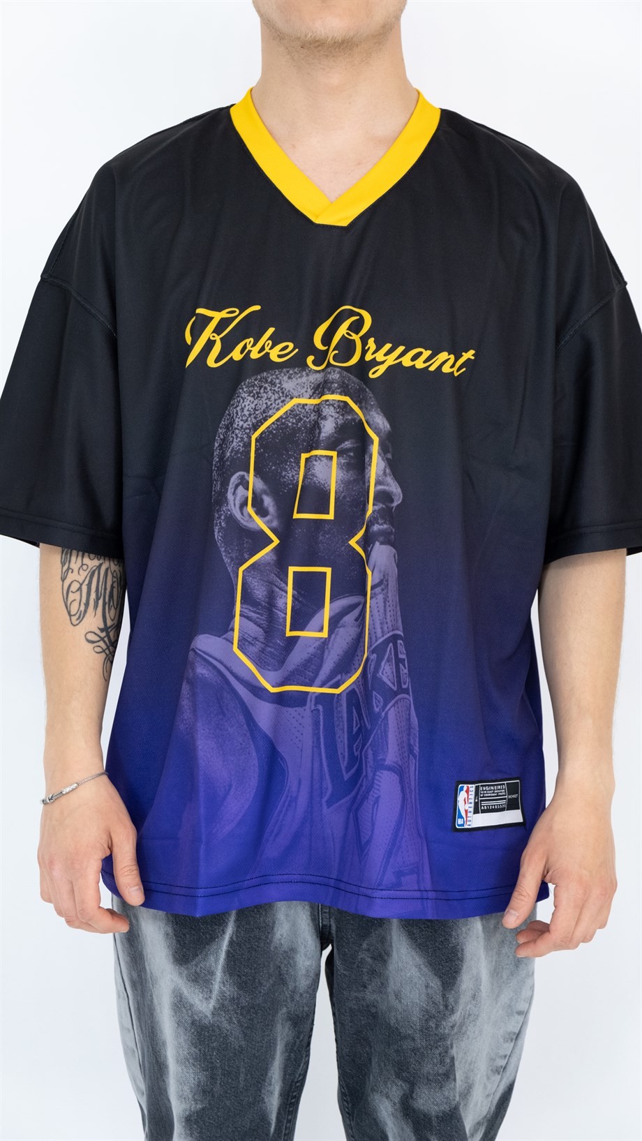 Oversize Mamba Forever Jersey - SİYAH/MOR