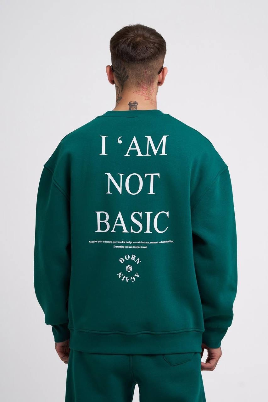 l'Am Not Basic Printed Şardonlu Sweatshirt