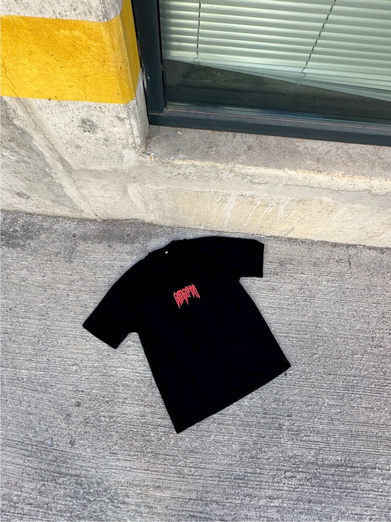 Gangster Kabartmalı Baskı Oversize T-Shirt