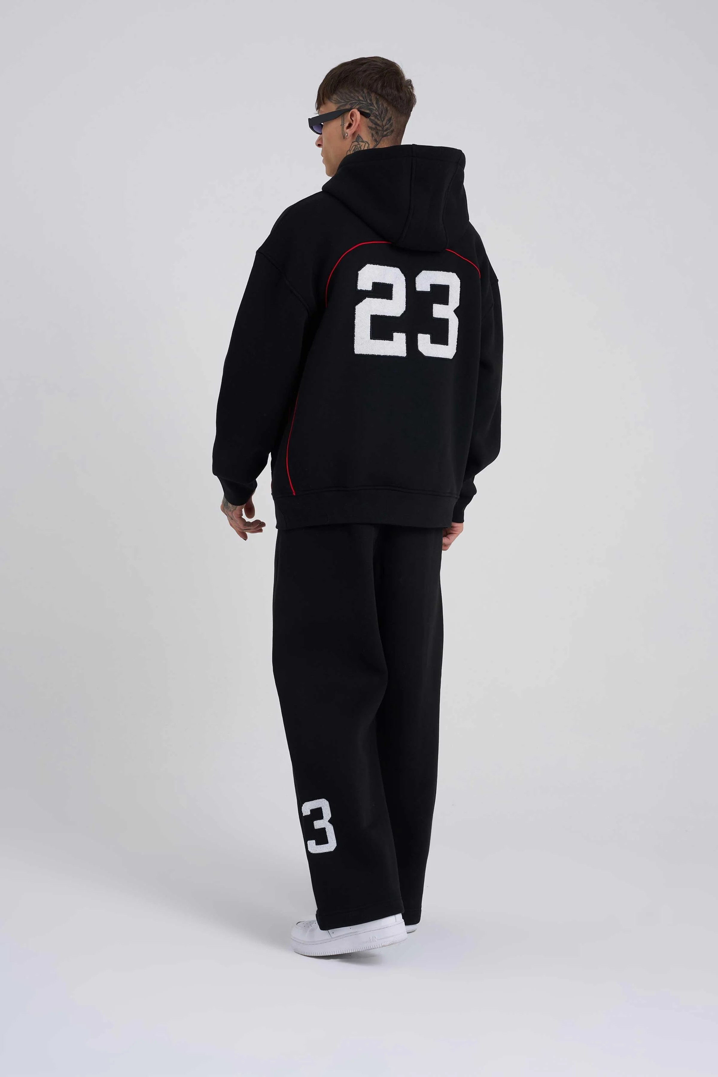 Premium 23 Mchnst Oversize Şardonlu Hoodie