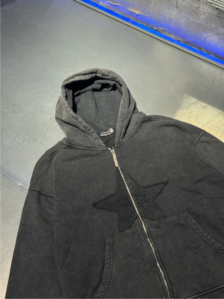 Yıkamalı Review Fermuarlı Hoodie