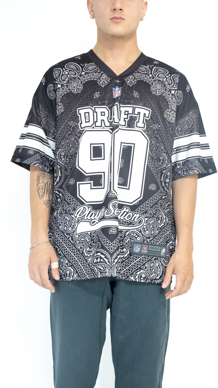 Oversize Draft 90 Jersey - SİYAH