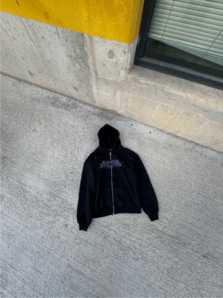 Minimal Old School Zip-Hoodie 