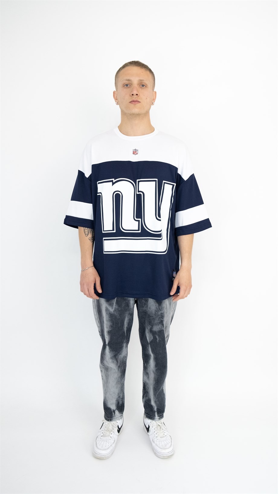 Oversize NFL New York Yankees Jersey - LACİVERT/BEYAZ