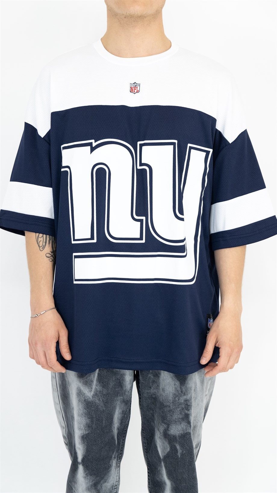 Oversize NFL New York Yankees Jersey - LACİVERT/BEYAZ