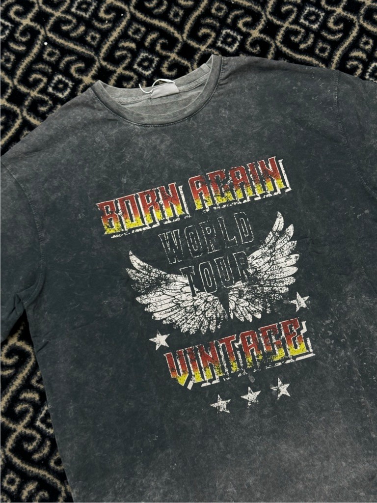 Born Again Vintage Acid Wash T-Shirt