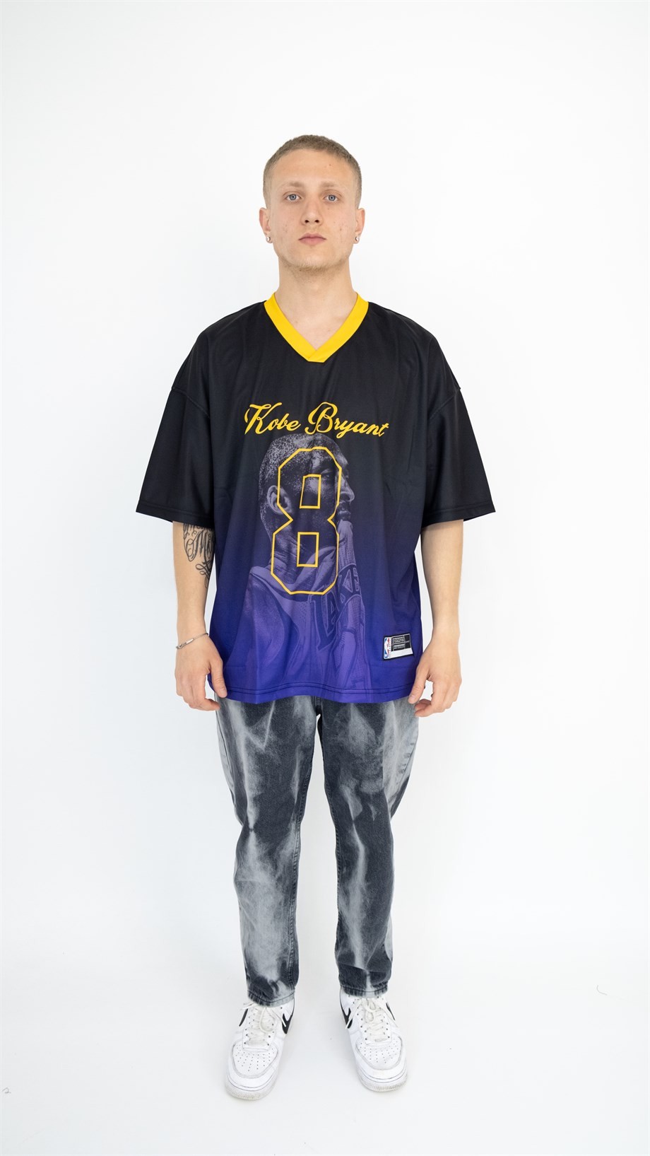 Oversize Mamba Forever Jersey - SİYAH/MOR