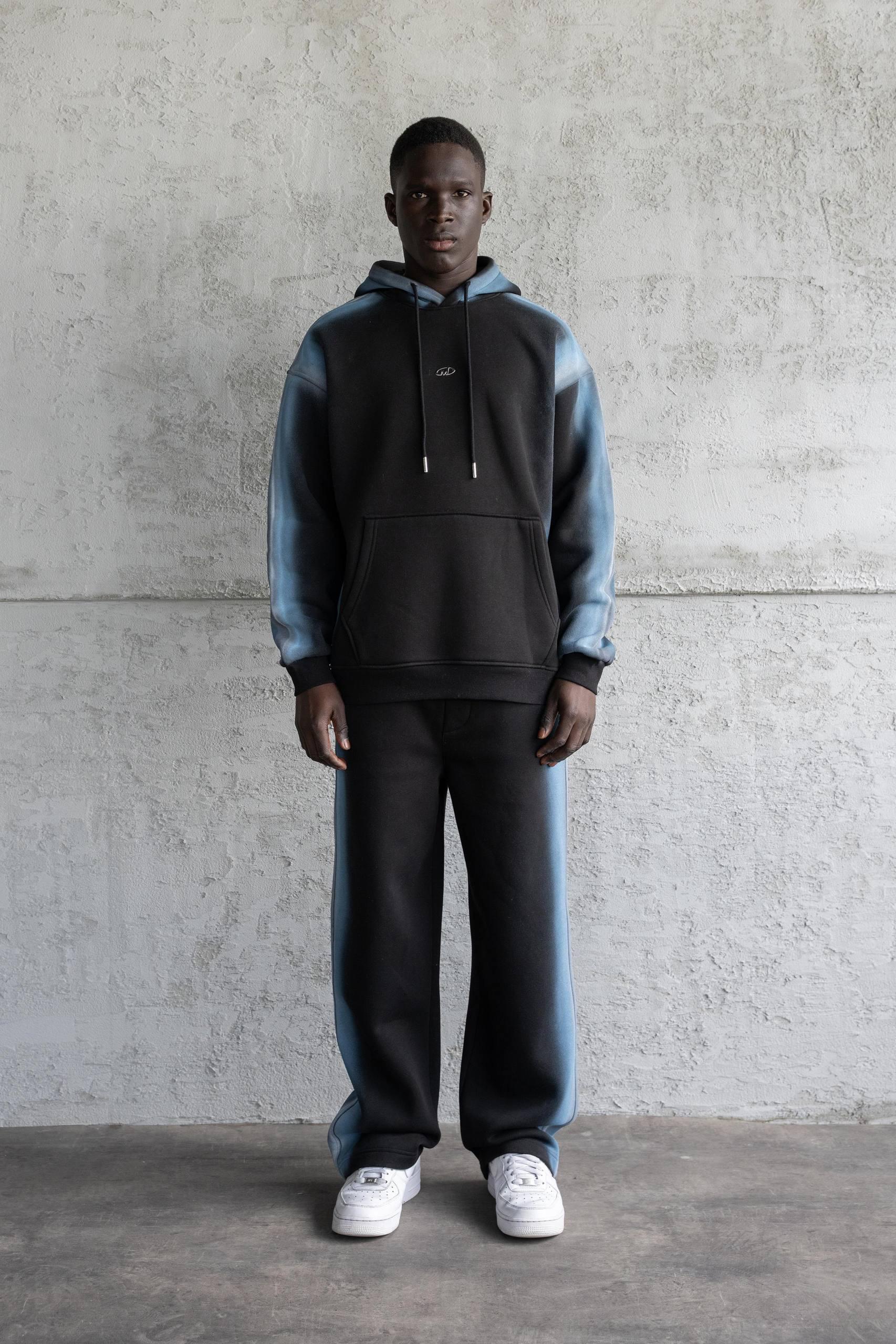 Hand Made Spray Effected Takım - Siyah