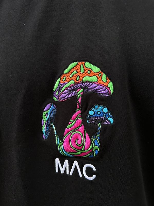 Mac Mushroom Nakış Detaylı Premium Oversize T-Shirt