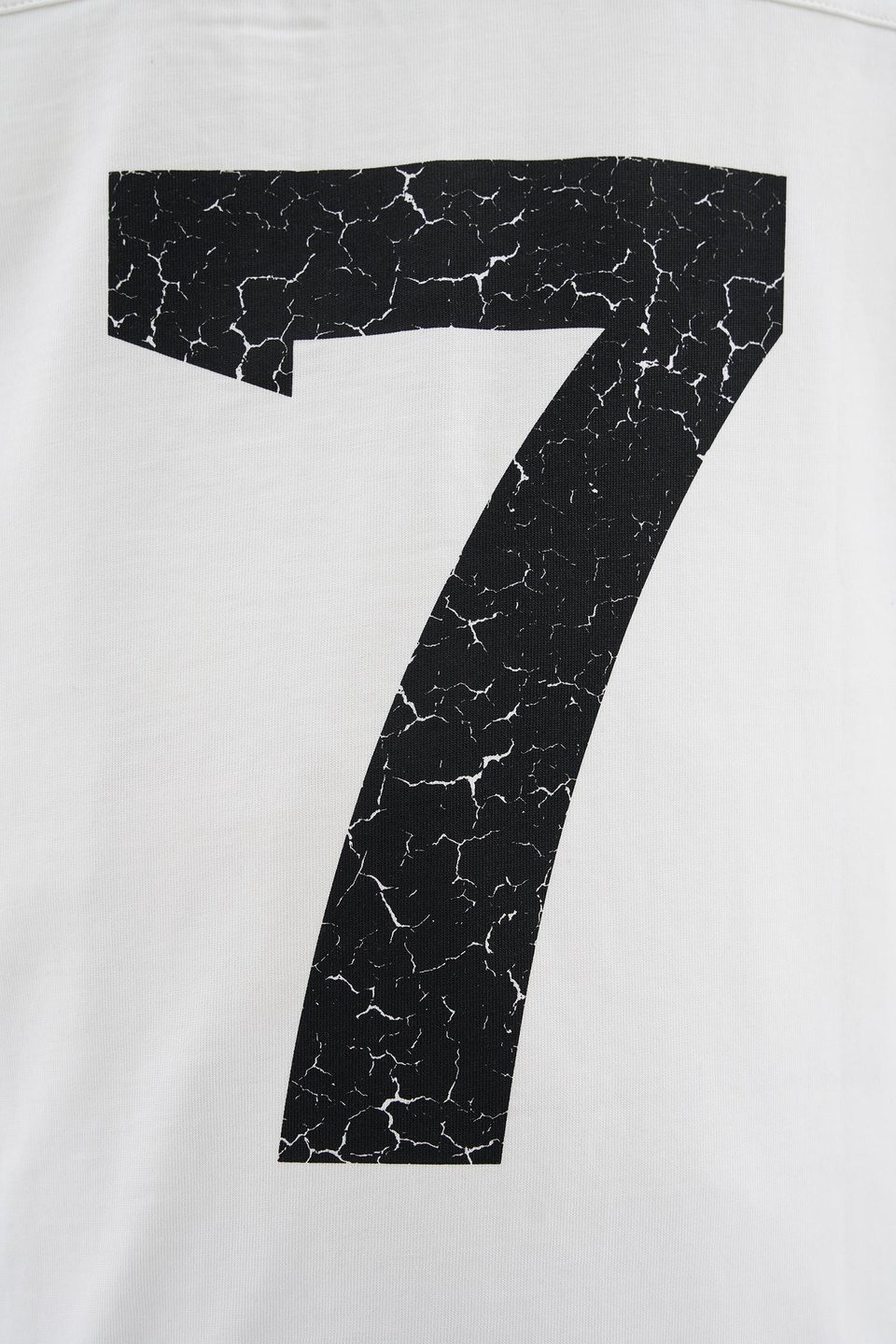 Printed and Yıkamalı Polo Oversize Siyah Tişört