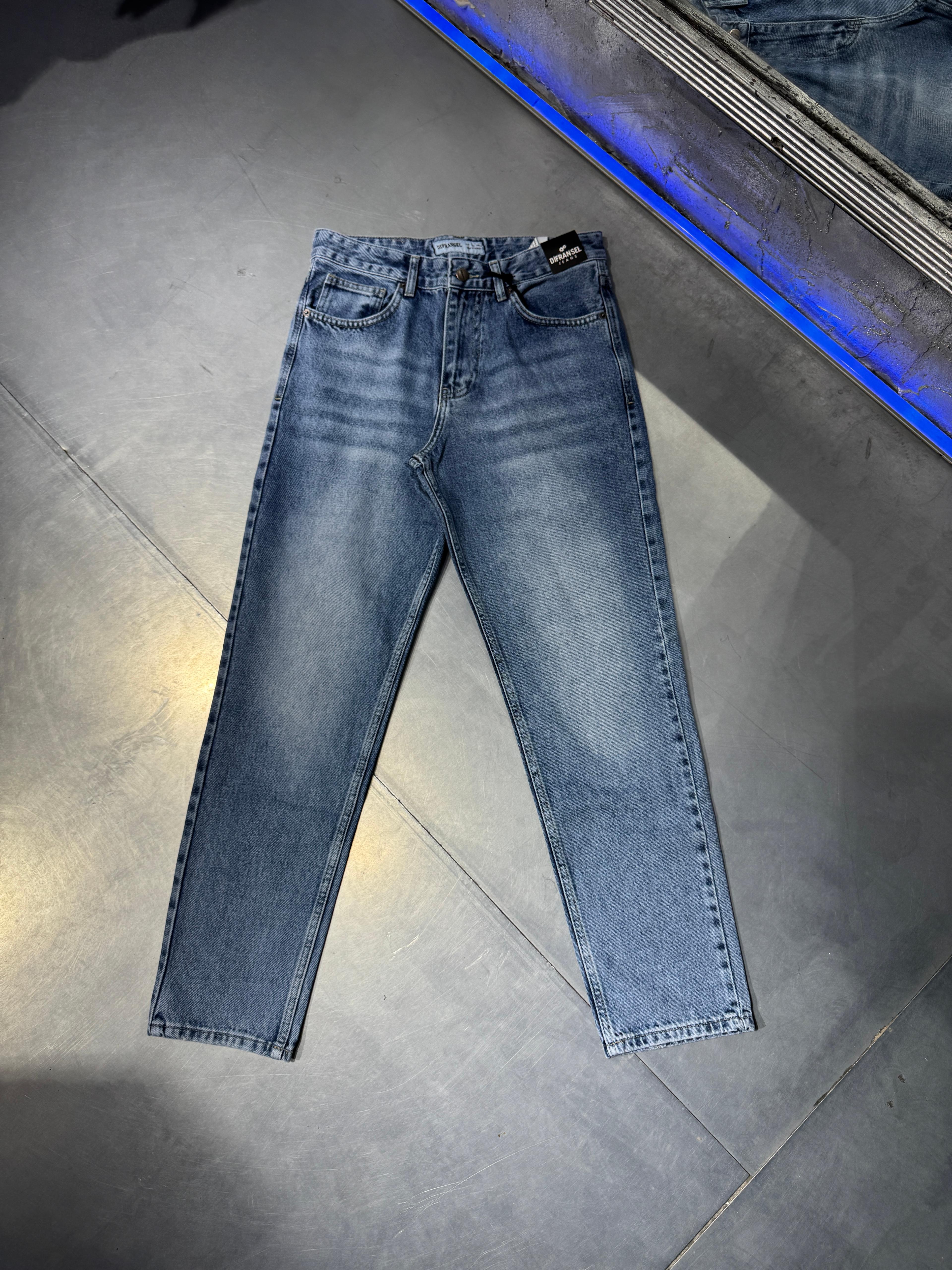 Dokulu  M5 GD Boyfriend Pantolon - Efect Blue