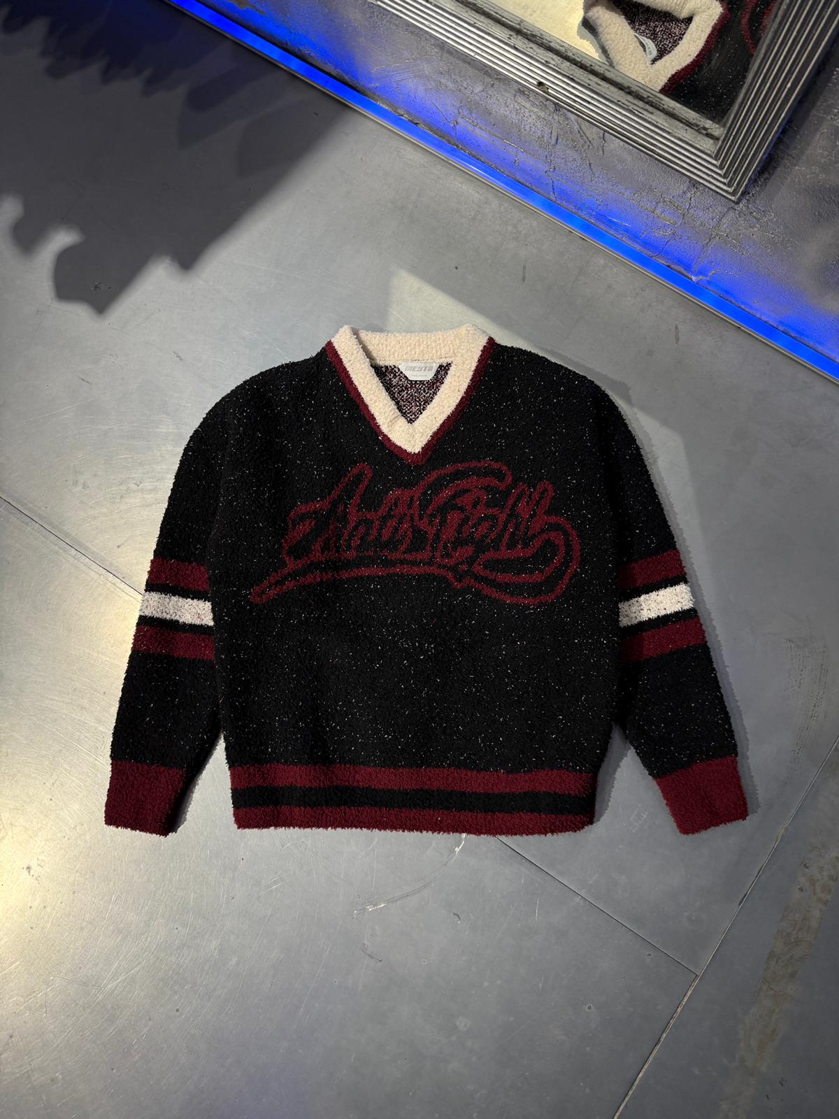 Anti Fight 26 Premium Oversize Kazak - Siyah