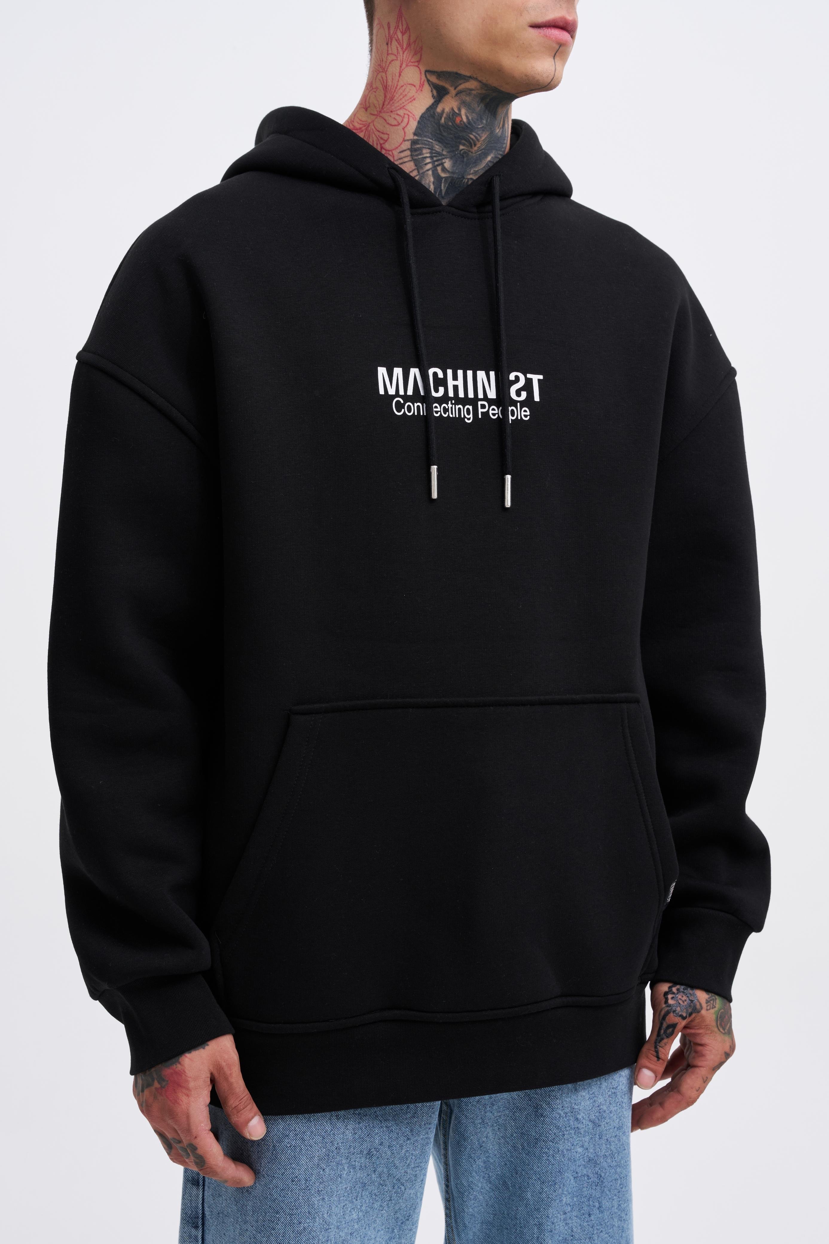 Connecting People Oversize Şardonlu Hoodie