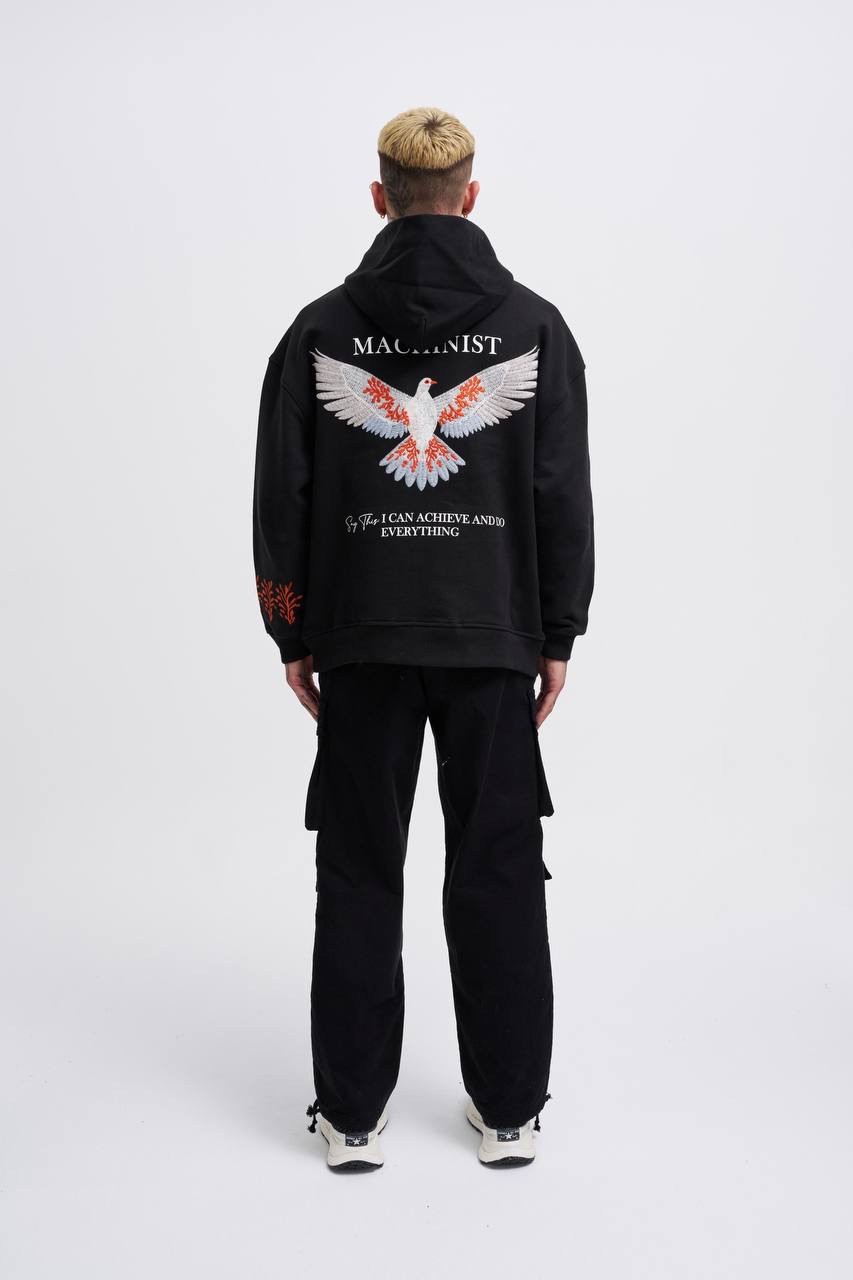 Embroidery Bird Premium Hoodie