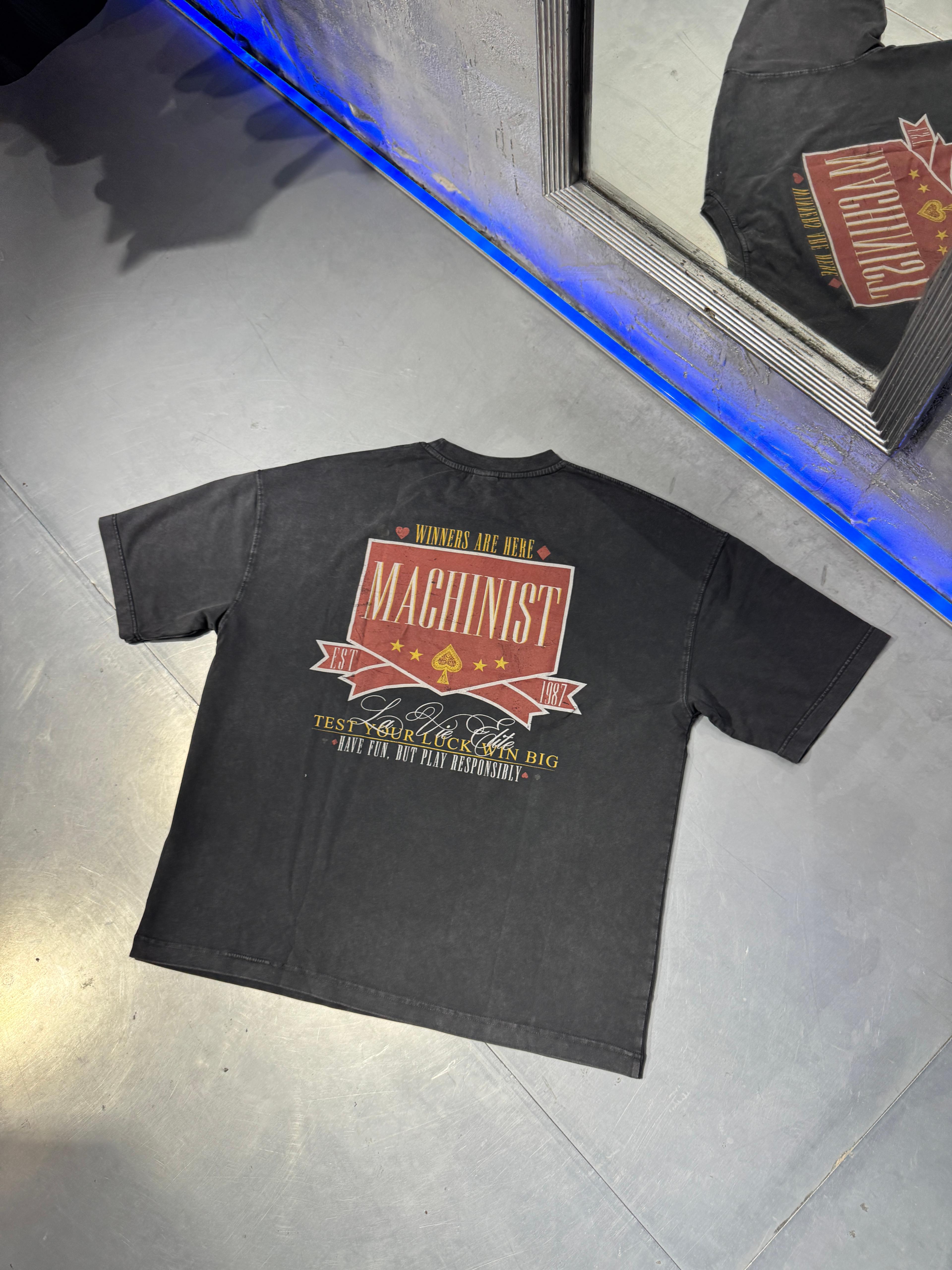 Casino Theme Printed Oversize T-Shirt