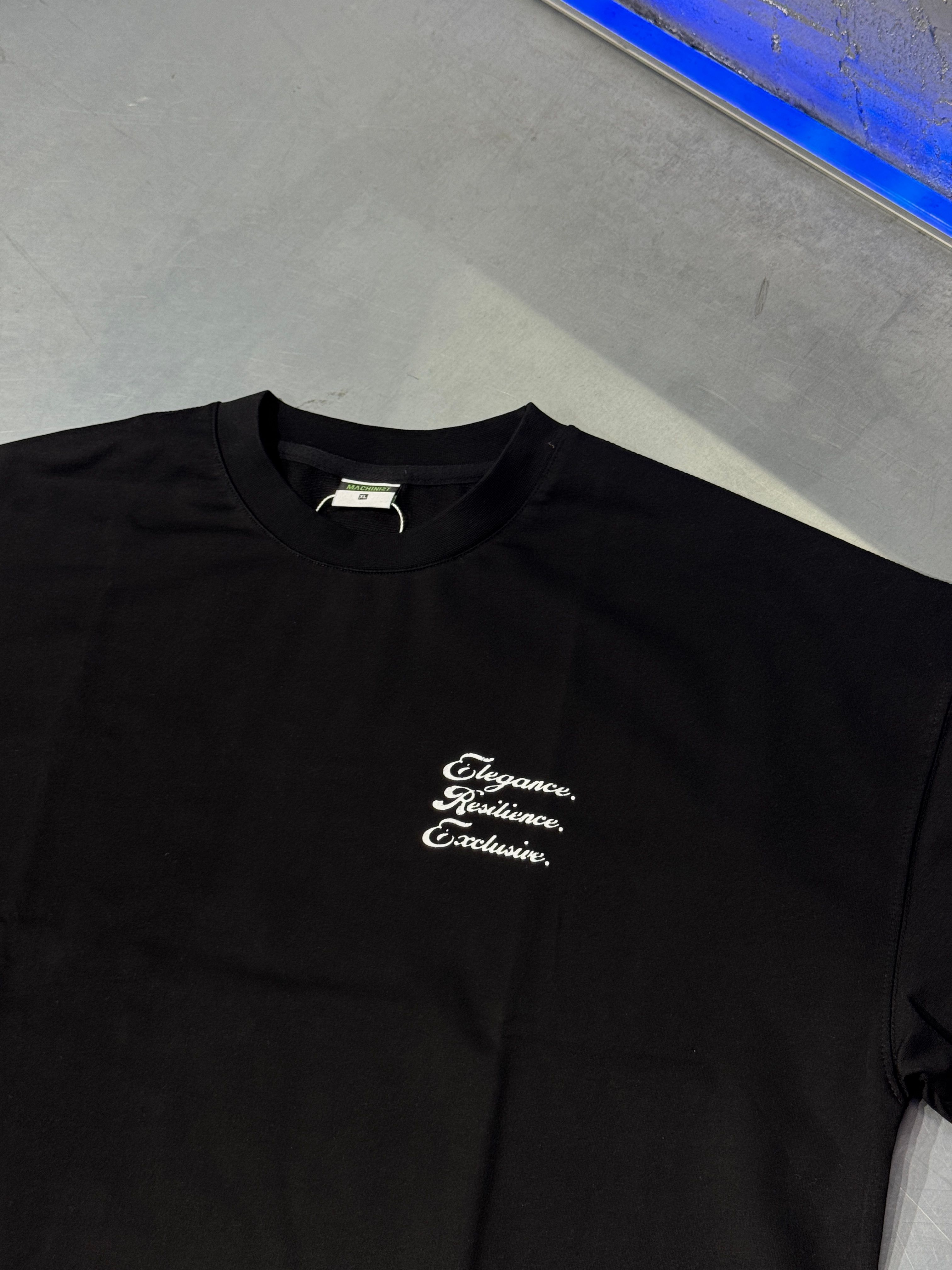 Printed And Floral Embroidered Oversize T-Shirt