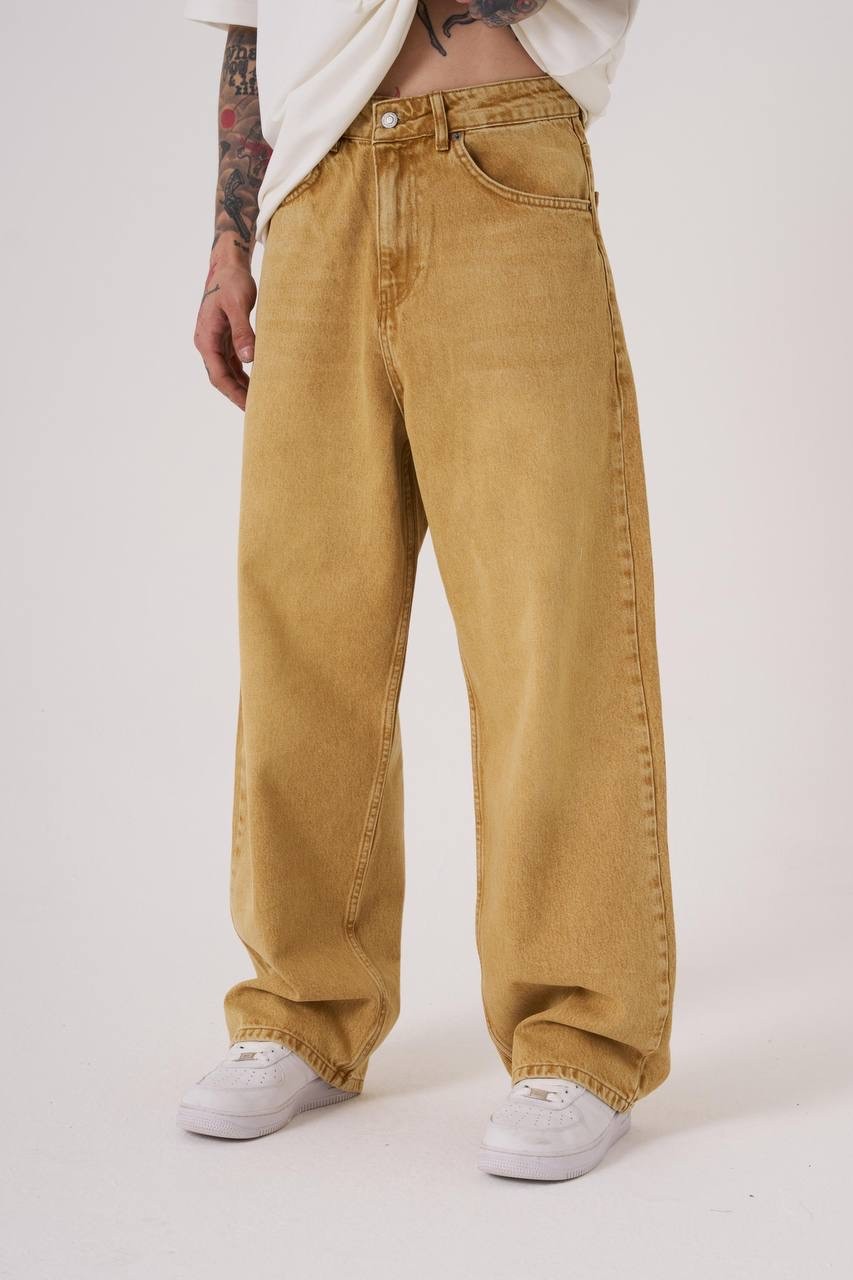 Oversize Baggy Jean - Gold