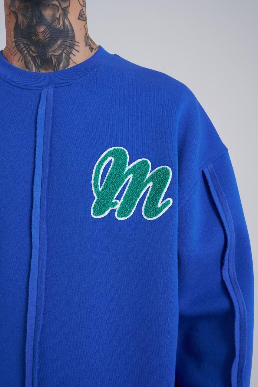 Oversize 'M' Embroidery Sweatshirt