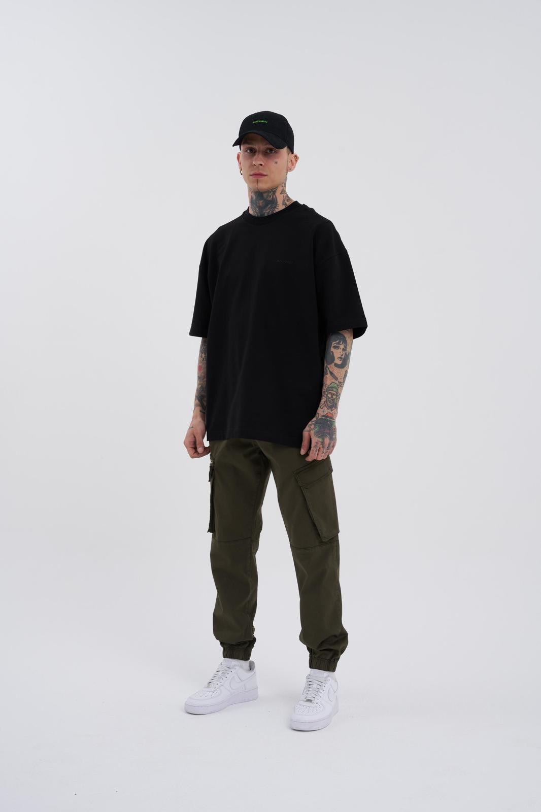 Relaxed Fit Cargo Jogger - Dark Khaki