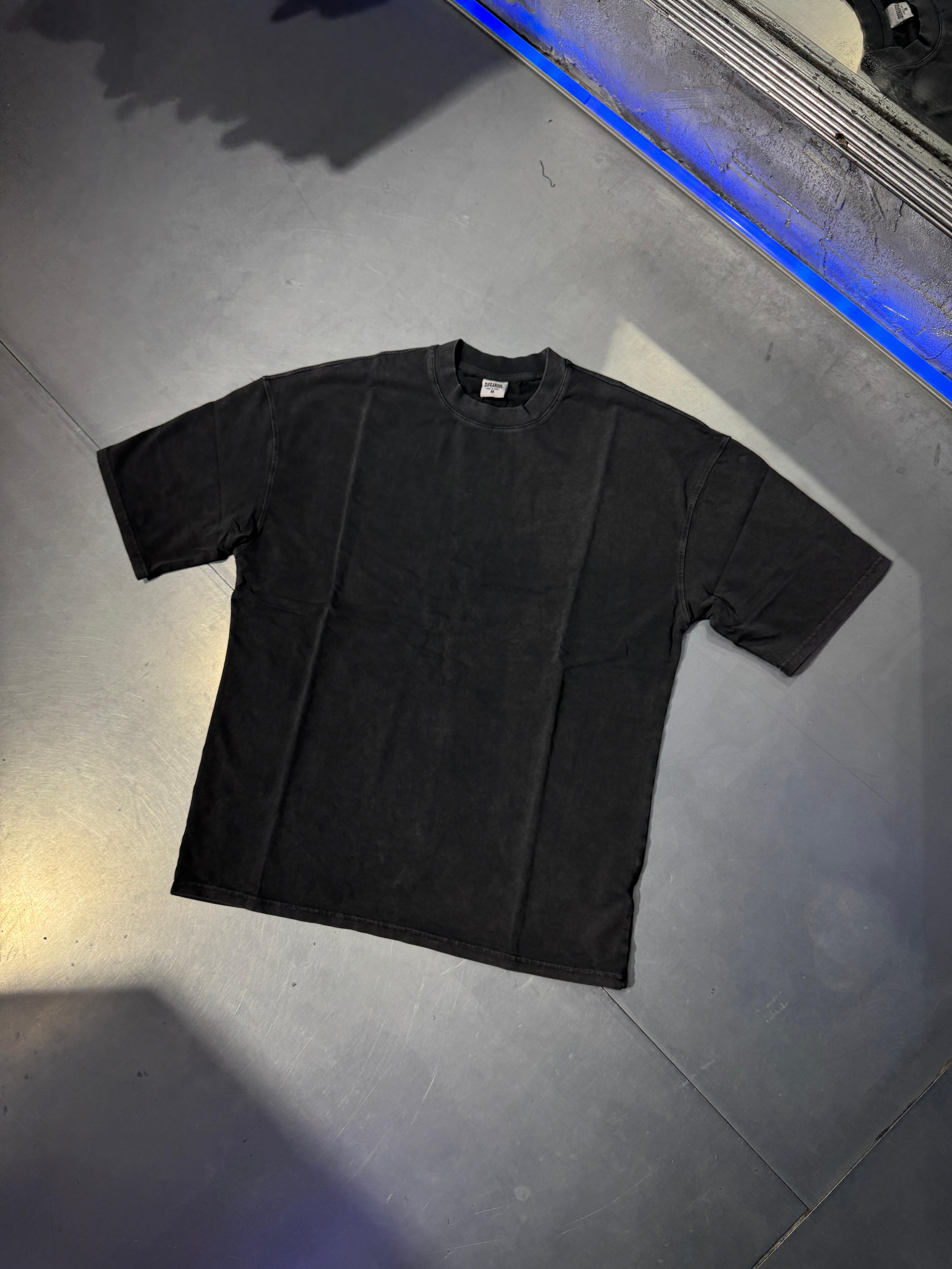 Oversize Acid Wash Basic T-Shirt