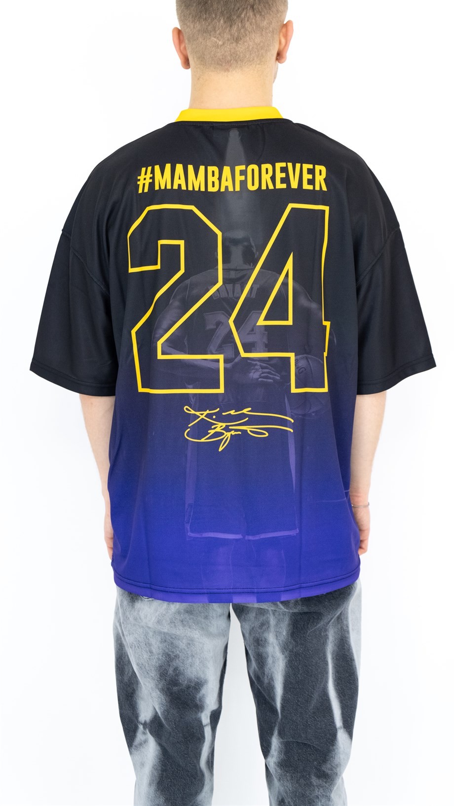 Oversize Mamba Forever Jersey - SİYAH/MOR