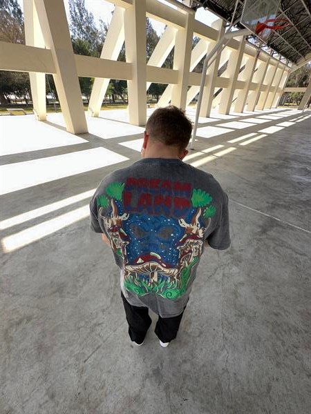 Acid Wash Dream Land Oversize T-Shirt